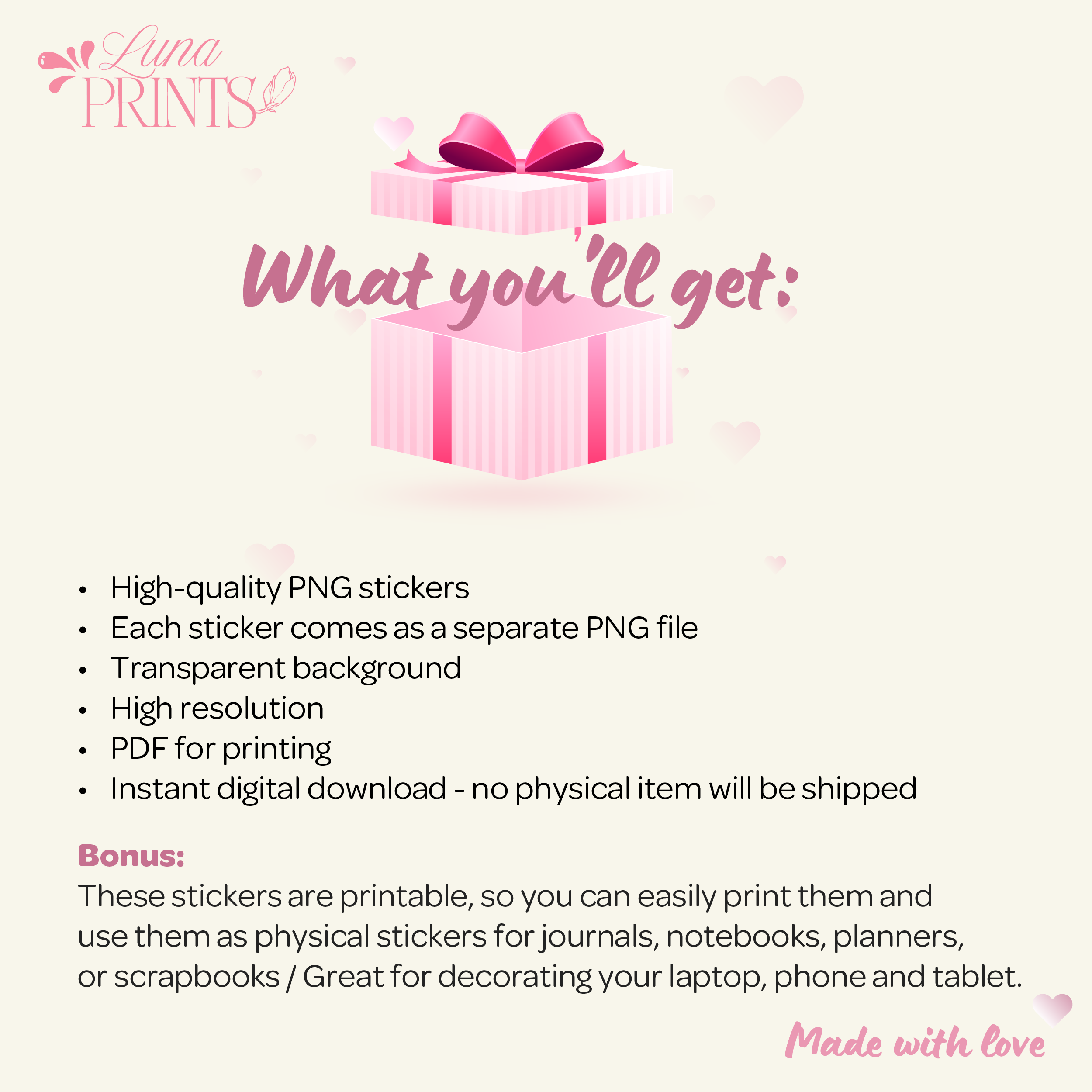 20 Cozy Girls Stickers - Diginest market